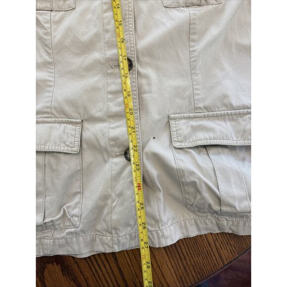 Eddie Bauer Vintage Womens Field Cargo Jacket Khaki Large - Picture 7 of 8